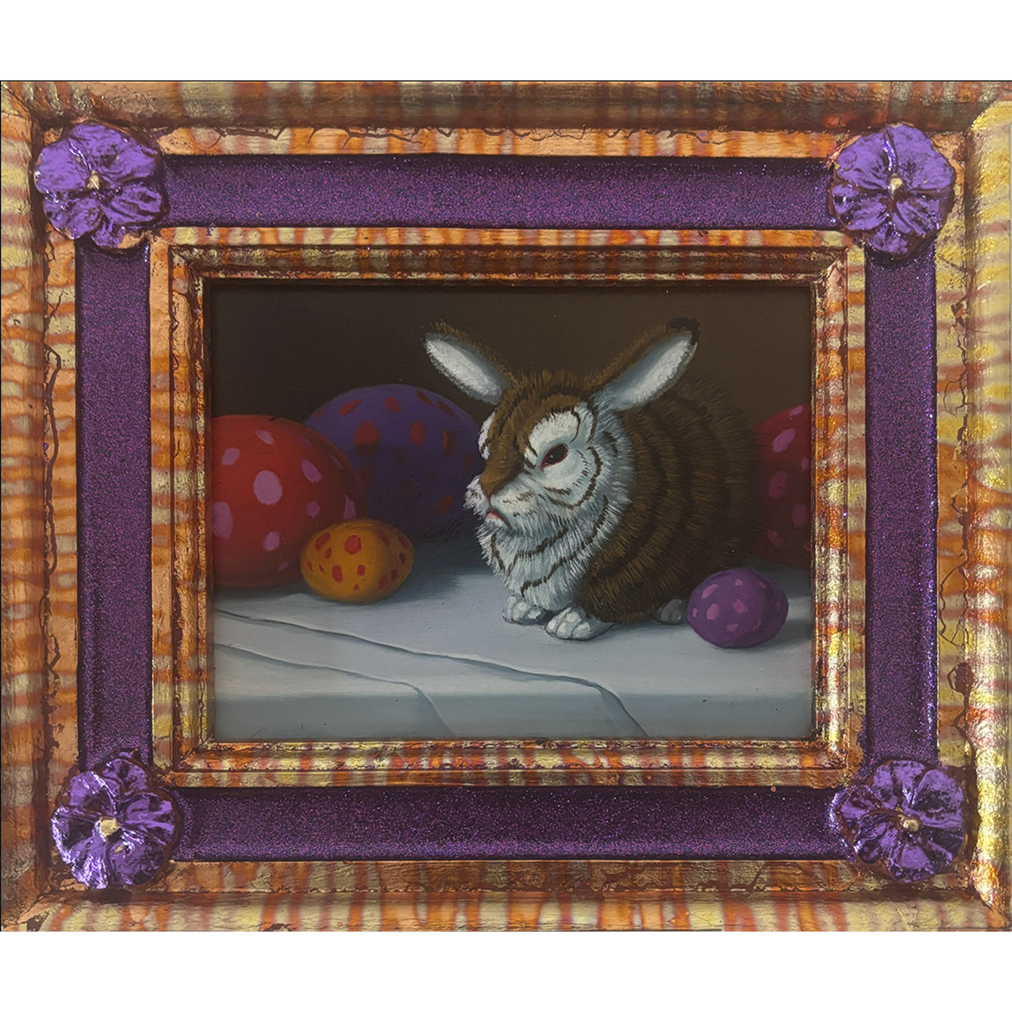 "The Fight Abides (Domestic Still Lifes with Tiger Bunnies), #2 Violet Apple Blossom"
