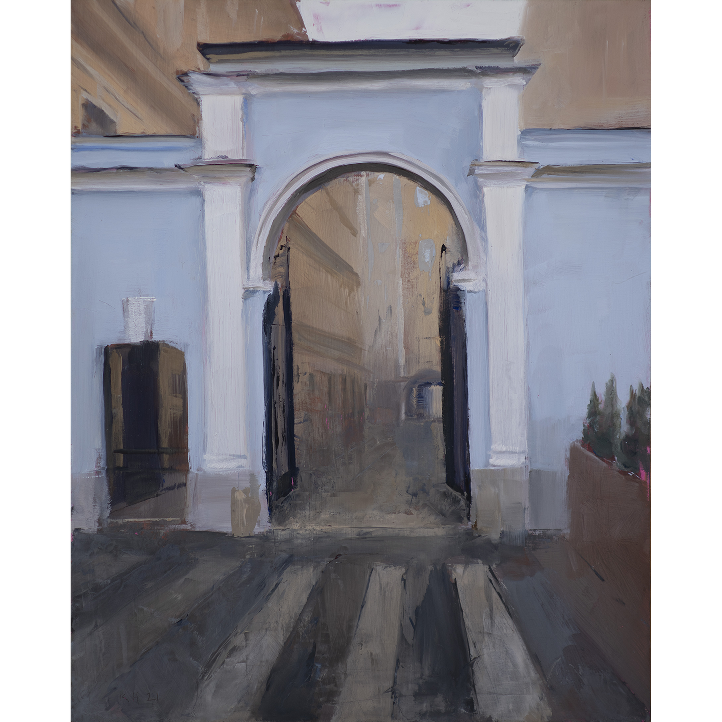 "Blue Arch, Study"