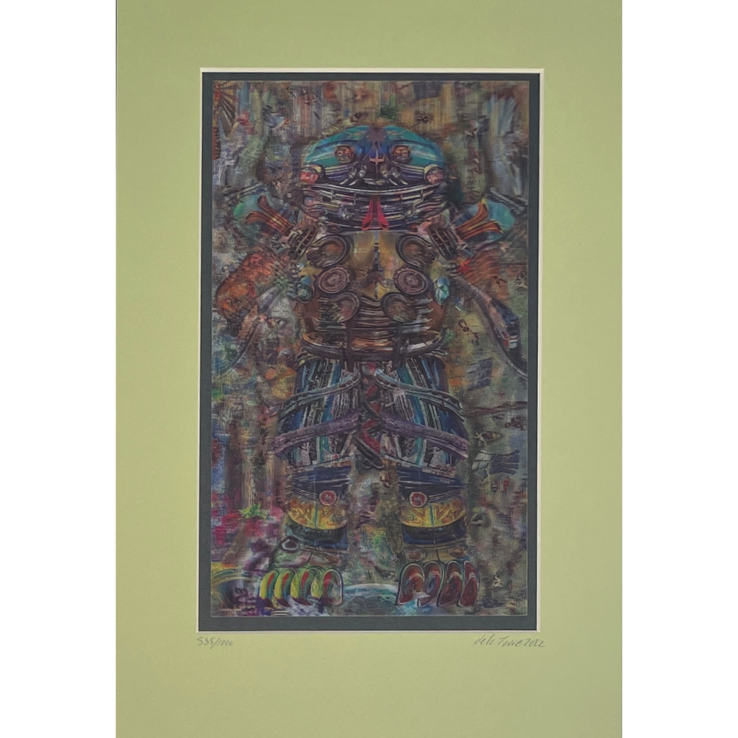 Einar & Jamex de la Torre | Print | "Gaiatlicue" (green mat board)