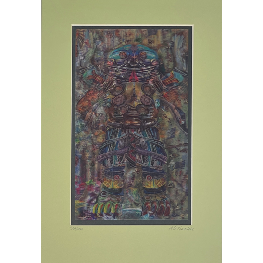 Einar & Jamex de la Torre | Print | "Gaiatlicue" (green mat board)