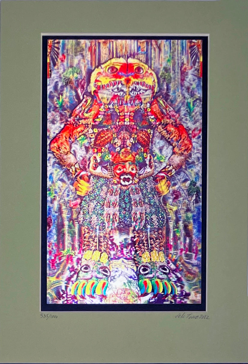 Einar & Jamex de la Torre | Print | "Gaiatlicue" (green mat board)
