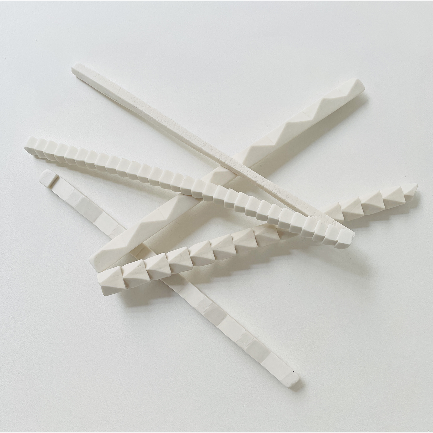 Porcelain sticks, (5 pieces)