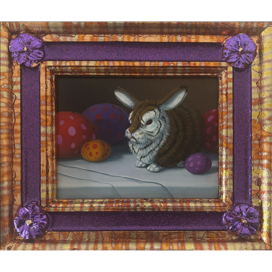 "The Fight Abides (Domestic Still Lifes with Tiger Bunnies),  #2 Violet Apple Blossom"